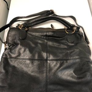 extra large black purse